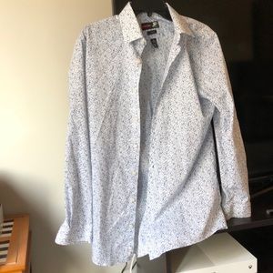 Floral Long Sleeve Casual Dress Shirt